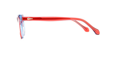 Women Vista Eyeglasses: Alexia - Red - SpaceSMART Eye Clinic (Side View)